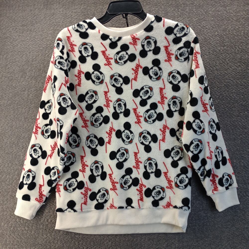 Disney Mickey Mouse Fleece All Over Print Cozy Pullover XS